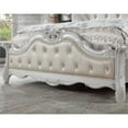 thumbnail image 3 of Furniture of America Rosa Wood Tufted Headboard California King Bed in White, 3 of 4