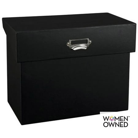 Wal-Mart Hinged File Box, Black