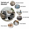thumbnail image 6 of Throw Blanket for Couch Abstract Modern Geometric Soft Fleece Flannel Blankets Cozy Lightweight Blanket for Home Sofa Living Room Black White Grey Bed Throws 40" x 60", 6 of 9