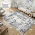 thumbnail image 2 of Living Room Area Rugs - x Abstract Large Soft Indoor Washable Rug Neutral Modern Low Pile Carpet for Bedroom Dining Room Farmhouse Home Office -, 2 of 9