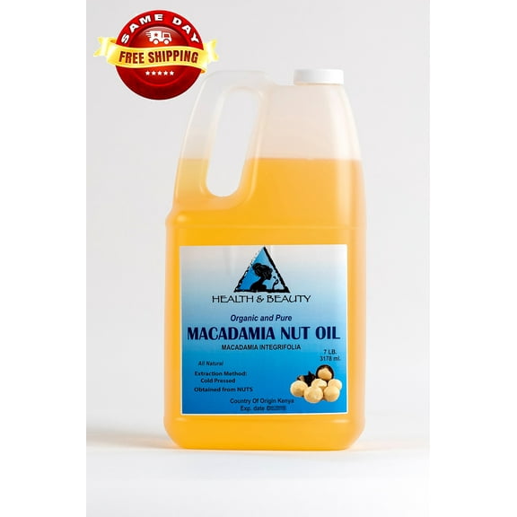 MACADAMIA NUT OIL ORGANIC CARRIER COLD PRESSED 100% PURE 7 LB