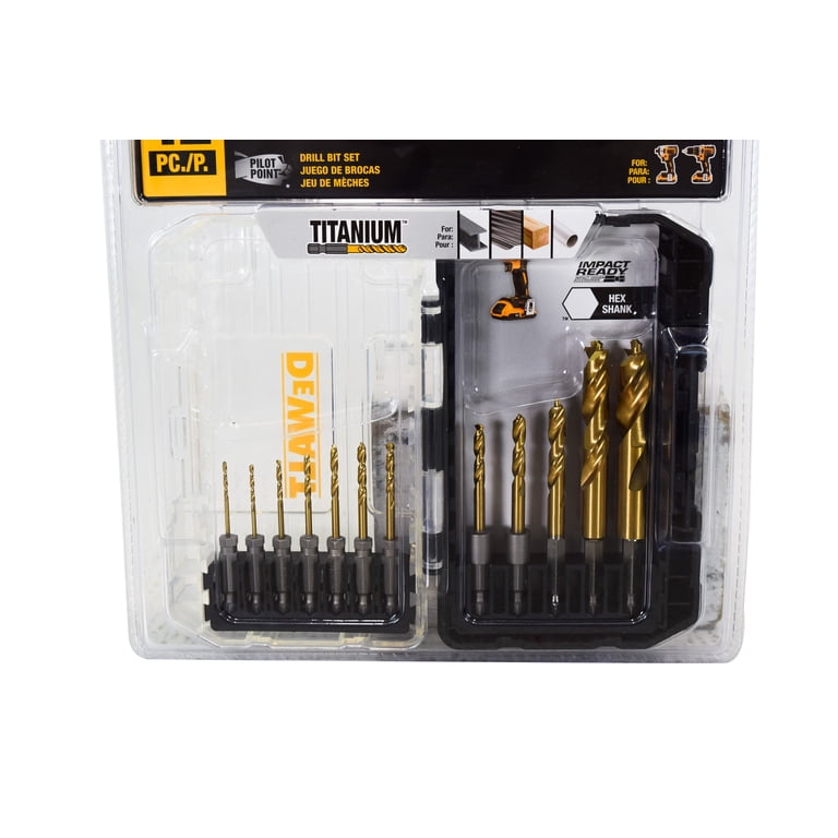 DeWalt DD5152 Assorted Titanium Coated Jobber Length Twist Drill