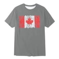 thumbnail image 5 of T-shirt Garçon Canada Drapeau du Canada Col Rond Manches Courtes Blouse Enfants Fête du Canada Imprimé Graphique Décontracté Fête du Canada Célébration T-Shirt Graphique Filles, 5 of 5