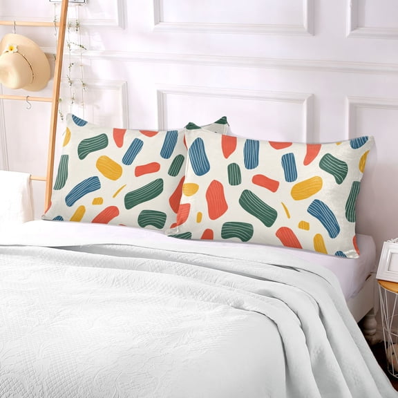 Pillow Case Plush Pillow Painted Pattern Case standard size/King size/Queen size Bed Pillow Pillowcases