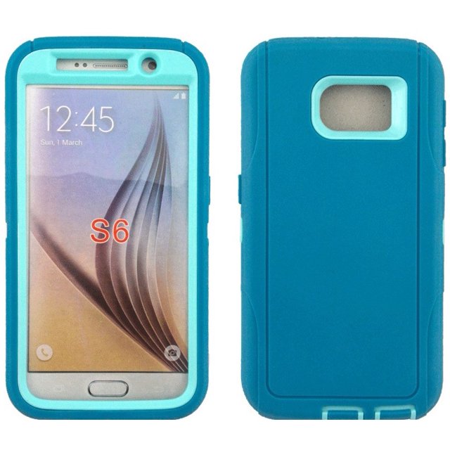Mobile Xcessories - Teal iPhone 6/7/8 Case Only Military-Grade/Dust/Drop Shockproof 3-Layer Full Body Ultra Rugged Scratch Resistant Wireless Charging Heavy Duty Cover Case