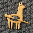 thumbnail image 2 of Wooden Animal Brooch Cartoon Lapel Pin Sweater Clip Shawl Scarf Accessory Unique Handmade for Women Men, 2 of 7