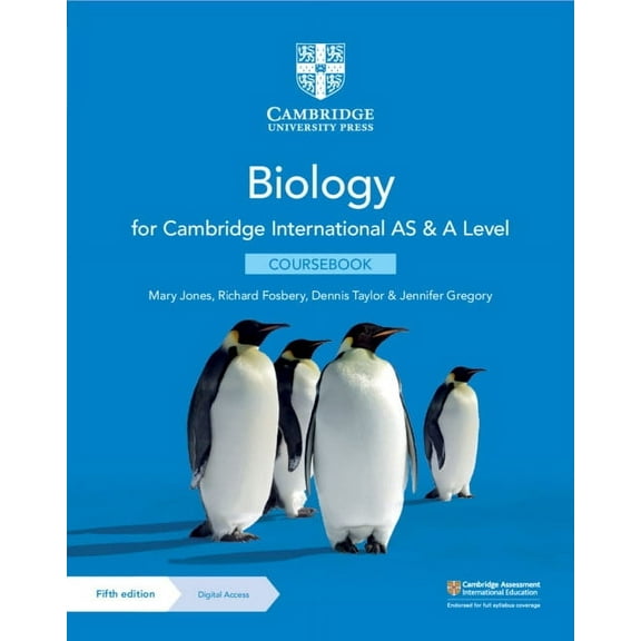 Cambridge International as & a Level Biology Coursebook with Digital Access (2 Years) 5ed, (Paperback)