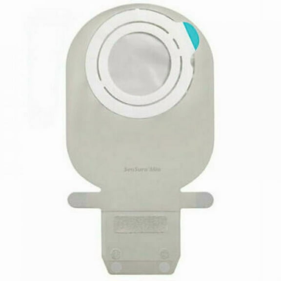 SenSura Mio Flex EasiClose Ostomy Pouch, Two-Piece System, 11 Inch Length, Maxi, 50 mm Flange, Drainable, Transparent, Red Code, 10 Count