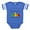 Royal Blue, variant on CafePress - Yesweretwinsfraternal - Cute Infant Baby Football Bodysuit