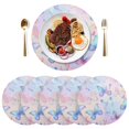 thumbnail image 5 of Ryvnso Butterfly Round Plate Mats Dining Table Placemat Set of 4 for Holiday Decoration, 5 of 7