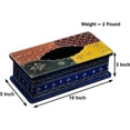 thumbnail image 4 of Lavish Touch Wood Tissue Box Cover Novelty Napkin Holder Dispenser Handcrafted Handcrafted Hand Painted Decor. Jussic, 4 of 5