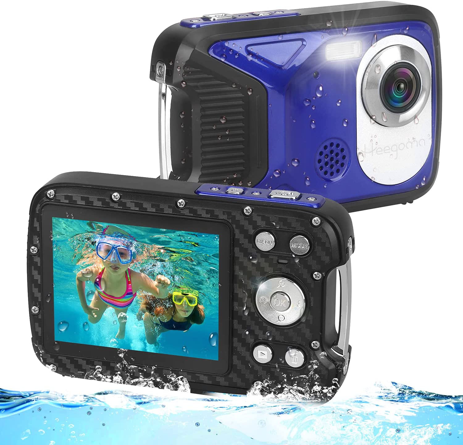 Underwater Digital Camera 16 FT HD 1080P Waterproof Camera 2.8