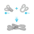 thumbnail image 3 of Sewing Hooks and Eye, 30pack Polyester Covered Hooks and Eyes Closure for Clothing(Light Gray, 23mm Length), 3 of 6