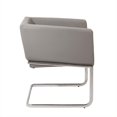 thumbnail image 3 of Eurostyle Ari Faux Leather Lounge Arm Chair in Gray, 3 of 4