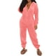 thumbnail image 1 of Gibobby pantalones holgados de oficina Pijamas de manga larga de lana artificial para mujer Casual Color sólido Cremallera Suelta con capucha Mono Pijamas Casual Invierno Cáli(Rosa， XXXXXL), 1 of 4