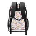 thumbnail image 2 of Rocae Passport Stamp for 16inch Clear Backpack Transparent School Backpack for Women Men, Capacity Clear Bag for College, Travel, 2 of 7
