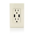 thumbnail image 4 of Leviton USB Charger Duplex Receptacle Decora - Tamper-Resistant 15 Amp - 8 Pack, Light Almond, 4 of 4