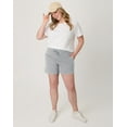 thumbnail image 5 of Hanes Women's Jersey Pocket Shorts, 7" Light Steel L, 5 of 6