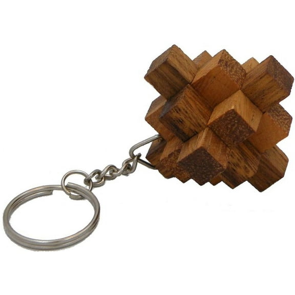 Steps Key Chain - Wooden Puzzle Brainteaser