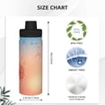 thumbnail image 3 of Fotbe The Sunset of Dandelion Pattern 18 Oz Sports Insulated Kettle Vacuum Cup Stainless Steel Travel Mug Cup Thermal Flask,Insulated Kettle for Cycling Gym Basketball Outdoor, 3 of 7