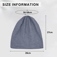 thumbnail image 2 of Gorro de punto con estilo moderno de 2 piezas, transpirable y elástico, gorro de calavera, gorro de punto unisex para adultos para hombres y mujeres, talla única, 2 of 7