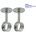 thumbnail image 3 of MERIVILLE Ceiling-Mounted or Wall-Mounted Curtain Rod Brackets, for up to 1 ¼” Diameter Drapery Rods, 2 PCs, Pewter, 3 of 4