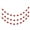 Red White, variant on Triani 3Pcs Pom Pom Garland 8.4Ft 30 Balls Xmas Felt Ball Cute Rainbow Pompom Hanging Decorations for Christmas Tree Staircase Ornament Home/Room Decor(Red White)