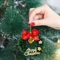 thumbnail image 6 of 10pcs Mini Wreath Ornaments with Bows, Small Holiday Decor for Garland, Dollhouse, and DIY Crafts, Festive Party and Seasonal Decoration, 6 of 7