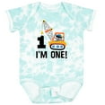 thumbnail image 3 of Inktastic First Birthday Construction Truck 1 Year Old Boys Baby Bodysuit, 3 of 5