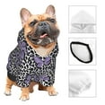 thumbnail image 3 of Honeii Purple Butterflies Print Small Dog Hoodies Pet Hooded Sweatshirts Fall Winter Puppy Cat Sweaters Warm Clothes for Small Dogs Outfits Costume-XX-Large, 3 of 7