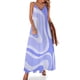 thumbnail image 1 of Vestido sin mangas moderno retro con remolino líquido abstracto en color violeta Vestidos elegantes Vestidos de noche, 1 of 7