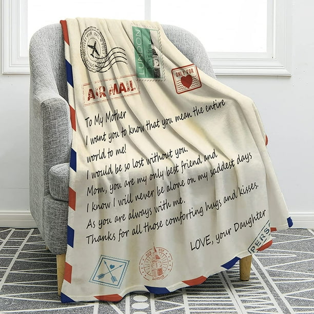 LHSHID Birthday Gifts for Mom I Love You Gift Blanket Mom Gifts from Daughter or Son Christmas Anniversary Day Gifts for Mom Gifts for Women Gifts for Mothers Day