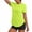 Yellow, variant on Soft Workout Tops for Women Sun Protection Shirt Quick Dry Athletic Running Hiking Travel Basic Tee Shirts Yellow