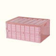 thumbnail image 3 of Estuche de plástico multifuncional, portátil y plegable para coche, organizador de armario para el hogar, talla M (rosa), 3 of 5