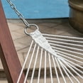thumbnail image 6 of Lazy Daze Hammocks Quilted Fabric Hammock with Pillow for Two Person Double Size Spreader Bar Heavy Duty Stylish, Blue Floral, 6 of 7