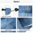 thumbnail image 5 of Blue Tier Curtains, Ombre Oil Painted Retro Abstract Art Modern Light Filtering Kitchen Curtains, 2Pcs Rod Pocket Half Window Treatments Panels for Sink Cafe Cabinet Camper 27.5x36 Inches, 5 of 9