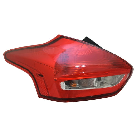 KAI New CAPA Certified Standard Replacement Driver Side Tail Light Assembly, Fits 2015-2018 Ford Focus