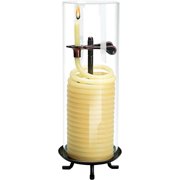 80-Hour Citronella Candle, Glass Cylinder, Eco-friendly Natural Beeswax with Cotton Wick
