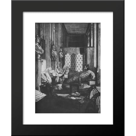 The focus of the Com die Fra 20x24 Framed Art Print by James Tissot