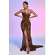 thumbnail image 3 of Vestido largo de malla de leopardo Dress Nava con hombros descubiertos para mujer, 3 of 6