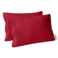 thumbnail image 1 of Bare Home Juego de Fundas de Almohada Colección Premium 1800, Doble Cepillado, Ultra Suave, Tamaño Estándar, Rojo, 2 Unidades, 1 of 7