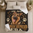 thumbnail image 5 of My German Shepherd Era Vintage Distressed Typography Black, Playful Pet Portrait Pattern, Warm Flannel Blanket for Living Room and Reading Nook, Dog Lovers Christmas Gift, Pet Lover Home Decor, 5 of 9