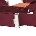 thumbnail image 4 of Buyless Fashion Suspenders for Men - 48" Elastic Adjustable Straps 1 1/4" - X Back - 5114-Burgundy, 4 of 6