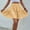 Yellow, variant on USSUMA Skirts for Women Midi Skirt Solid Color Pleated High-Elastic Mid-Calf Skirt Trendy Dresses Comfortable Skirts Work Up to 50% off Black Skirt for Women Pu L