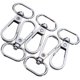 thumbnail image 3 of Llaveros desmontables de langosta con cierre giratorio a granel de metal para bolsos de mano de producción, bolsa de bricolaje, accesorios mochila, bolsas de transporte, 20 piezas, plata, 25 M Feliz Sencillez, 3 of 3