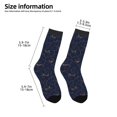 thumbnail image 2 of Rateoe Copper-Gold Gloss Outline Lily Flower Pattern Children's Socks, Socks Gifts ,kids Crew Soft Cotton Socks , Moisture-Wicking, Durable, Ideal for Daily Wear & Sports, 2 of 5