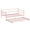 pink, variant on Rugerasy Twin Size Daybed, Metal Daybed Frame with Trundle,Mattress Foundation Platform Sofa Bed,Heavy Duty Metal Slats with Lockable Casters for Bedroom, Living Room,Pink