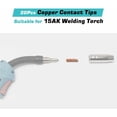 thumbnail image 2 of MIG Contact Nozzle, Welding Contact Tips, 20Pcs Copper Contact Tip for 15AK MIG Welding Torch Consumables(0.8), 2 of 5
