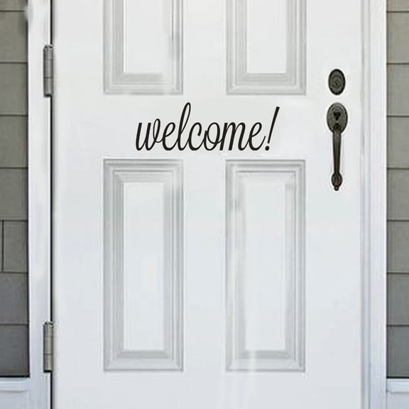 Welcome Home Decor Wall Sticker Decal Bedroom Door Vinyl Art Mural