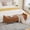 Caramel + Teddy, variant on 63.4"W Modern Upholstered End of Bed Bench, Wave Channel Tufted Flip-Top Storage Accent Window Footrest Stool with Armrests & Solid Wood Legs For Bedroom Entryway, Dining Room, Living Room